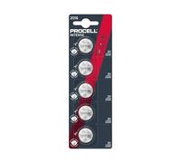 Procell Batteria al litio, batteria a bottone, CR2025, 3 V intense, confezione da 5