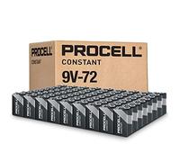 PROCELL Constant 9V Long-Lasting Alkaline Batteries (72 Pack), 5-Year Shelf Life, Bulk Value Pack for Consistent Moderate Drain Professional Devices