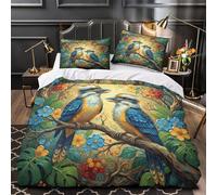 Processione dei Cavalieri copripiumino Set di Biancheria da Letto 3 Pezzi stampa 3D con federe per cuscini incluso federe Fantasy medievale Set Di Copripiumino for adulti e coppie Double（200x200cm）