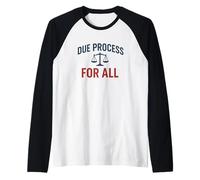 Processo Giusto per Tutti - Equal Justice Scale Maglia con Maniche Raglan