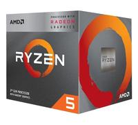 Processore AMD Ryzen 5 3400G (Grafica integrata Radeon™ RX Vega 11. 4 core / 8 thread. TDP 65W. Socket AM4. Cache L2+L3 da 6 MB. Frequenza boost fino a 4,2 GHz. Dissipatore Wraith Stealth incluso)
