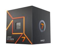Processore AMD Ryzen 7 7700 (scheda grafica integrata Radeon, 8 cores/16 threads, 65W TDP, AM5 Socket,40MB Cache, Boost di Frequenza fino a 5.3 GHz max, dissipatore ad aria "Wraith prism Cooler")