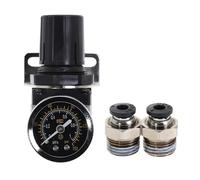Processore d'aria AR2000-02 G1/4'' Aria Olio Separatore d'acqua Valvola limitatrice di pressione Regolatore Filtro del compressore d'aria(W-PC4-2-Black)
