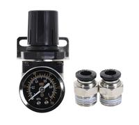 Processore d'aria AR2000-02 G1/4'' Aria Olio Separatore d'acqua Valvola limitatrice di pressione Regolatore Filtro del compressore d'aria(W-PC6-2-Black)