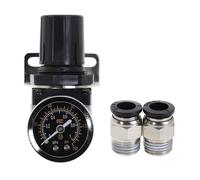 Processore d'aria AR2000-02 G1/4'' Aria Olio Separatore d'acqua Valvola limitatrice di pressione Regolatore Filtro del compressore d'aria(W-PC8-2-Black)