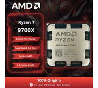 AMD Nuovo processore Ryzen 7 9700X 5,5 GHz 8 core 16 thread 40 MB di cache di gioco 4NM TDP 65 W Socket AM5 CPU da gioco Zen 5