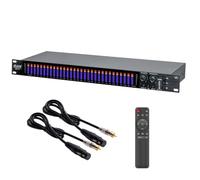 Processore Di Equalizzazione Della Musica, Analizzatore Di Spettro Digitale A 31 Bande Con Fibra E Controllo Remoto, Lampada Di Visualizzazione Dello Spettro Lcd, Riduzione Del Rumore Intelligente