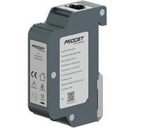 PROCET DIN Rail PoE 10KV Protezione da sovratensione Gigabit IEEE802.3af/at/bt/PoE++ PoE Surge Protector, -40℃ to 85℃, Zinc Alloy Housin, PT-PR01G-DIN