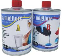 PROCHIMA La Migliore Resina Epossidica Trasparente NON Ingiallisce A+B 1:1 800gr