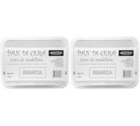 PROCHIMA, Pan di Cera, Pasta Morbida Bianca da Modellare, Ottenuta con Cere Pure, Può Essere Modellata con le Mani oppure Fusa, 500g (Confezione da 2)