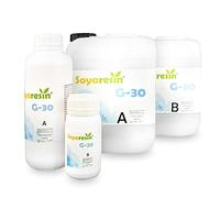 PROCHIMA, Soyaresin G-30, Resina Trasparente di Origine Vegetale al 70%, Rapporto A/B = 100/50 peso/peso, 7,5 Kg