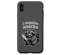 Procione affamato Ho bisogno di snack Bandit Meme Custodia per iPhone XS Max