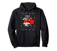 Procione Animale Signore Dello Zoo Regalo Ugly Christmas Felpa con Cappuccio