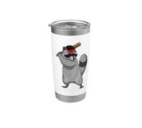Procione Baseball Mazza da baseball Sport Bicchiere termico in acciaio inox doppia parete