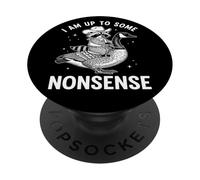 Procione Cowboy Cavalca Oca Umorismo Animale PopSockets PopGrip Adesivo