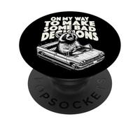 Procione decisionale discutibile, divertente caos di viaggio su strada PopSockets PopGrip Adesivo