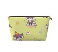 Procione Kawaii carino, Borsa per il trucco Borsa per cosmetici Borsa da toilette da viaggio portatile Borsa da toilette
