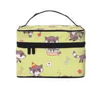 Procione Kawaii carino, Borsa per il trucco Borsa per cosmetici Borsa da viaggio portatile da viaggio Astuccio per matite