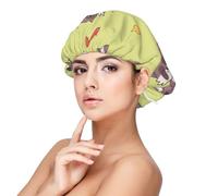 Procione Kawaii carino,Cuffia da notte in raso per adulti - Cuffia da notte elastica per donna, copricapelli per la notte