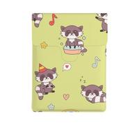 Procione Kawaii carino, Custodia per laptop in pelle PU, borsa per notebook, custodia per laptop, custodia per tablet