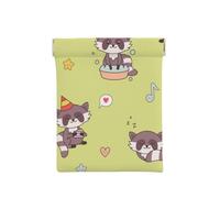 Procione Kawaii carino, Spremere il portafoglio superiore da donna Borsa portaoggetti Piccola portamonete Portamonete