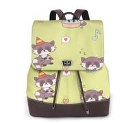 Procione Kawaii carino,Zaino da donna, impermeabile, leggero, in pelle PU, alla moda, da viaggio