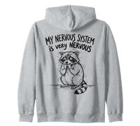 Procione nervoso Il Mio Sistema nervoso Ansia Felpa con Cappuccio