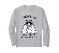 Procione Stanco Mi Sono Svegliato e Non Lo Consiglio w caffè Maglia a Manica