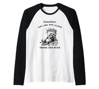 Procione Vintage A Volte Non Sei Solo Ci Sono Insetti Maglia con Maniche Raglan