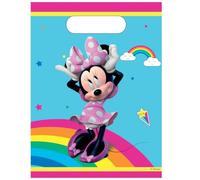 Procos 6 sacchetti per feste di compleanno per bambini, con manici, 17 x 25 cm, in pellicola di plastica, ideali come regalo di compleanno per bambini