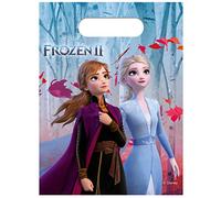 Procos 6 sacchetti regalo in plastica Frozen 2, 23 x 16,5 cm, colorati, taglia unica