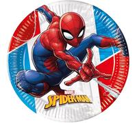 Procos 8 piatti di carta 19,5 cm Spiderman Team Up Marvel