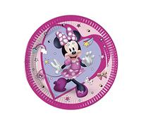 Procos 8 Piatti di Carta Minnie Junior da 20 cm - Viola - Taglia Unica