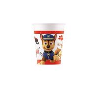 Procos 90654 - Bicchieri di Carta, Paw Patrol Ready for Action, 200 ml, 8 Pezzi, Bicchieri, Bicchieri, Compleanno, Festa a Tema