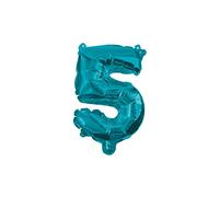Procos 91224 - Palloncino numero 5, con numeri, elio, palloncino, compleanno, decorazione, regalo