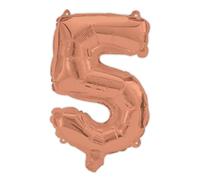 Procos 92481 - Palloncino con Numero, Oro Rosa, Dimensioni 95 cm, Elio, Palloncini Numeri, Compleanno, Decorazione, Anniversario, Festa