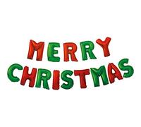 Procos 92656 - Palloncino Merry Christmas, rosso e verde, elio, Natale