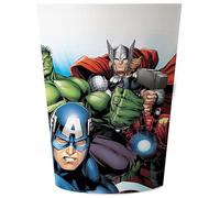 Procos 92847-Bicchieri Avengers, 2 Pezzi, capacità 230 ml, riutilizzabili, Multicolore, 2 unità (Confezione da 1), 92847