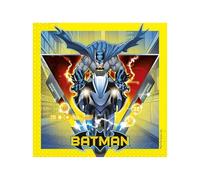 Procos 93355 - Tovaglioli di carta Batman, 25 x 25 cm, per feste di compleanno dei bambini, FSC® Mix