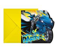 Procos 93358 - Inviti e buste, FSC® Mix, motivo: Batman, compleanno dei bambini