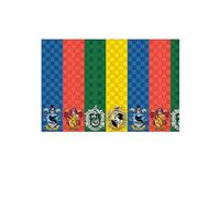 Procos- Tovaglia plastica Harry Potter Hogwarts Houses (180x120cm), Strisce, Multicolore, 120 x 180 cm, 93367
