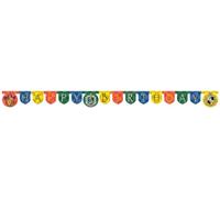 Procos- Festone Compleanno Happy Birthday Harry Potter Hogwarts Houses in Carta FSC, Multicolore, PR93371
