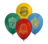 Palloncini stampati Harry Potter Hogwarts Houses in lattice, 8 pezzi