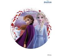 Procos 93430 - Piatti da festa Frozen 2, dimensioni 23 cm, 8 pezzi, piatti usa e getta in carta, per compleanni dei bambini, stoviglie per feste, FSC