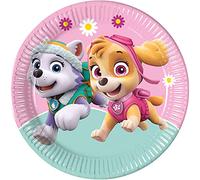 Procos 93442 - Piatti da festa Paw Patrol Skye Everst, misura 23 cm, 8 pezzi, piatti usa e getta in carta, per compleanno dei bambini, stoviglie per feste, FSC® Mix
