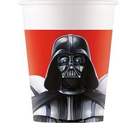 Procos 93475 - Bicchieri da festa Star Wars Final Battle, capacità massima 200 ml, 8 pezzi, bicchieri usa e getta in carta, per compleanno dei bambini, stoviglie per feste, FSC® Mix