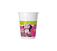 Procos-93559 Bicchieri Minnie Mouse Happy, Multicolore, Confezione da 8 bicchieri