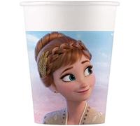 Procos 93839 - Bicchieri Frozen 2 Wind Spirit, 200 ml, 8 pezzi, FSC® Mix bicchieri usa e getta, bicchieri di carta, compleanno, festa a tema