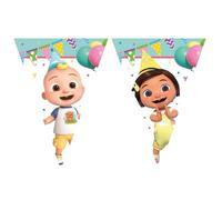 Procos Bandiera Cocomelon FSC Mix, decorazione da appendere, ghirlanda, compleanno, festa a tema