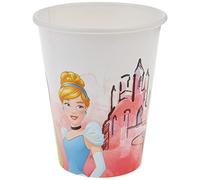 Procos- Bicchieri Carta FSC compostabili Disney Princess Fabulous (200ml), 8 Pezzi, Multicolore, 91884